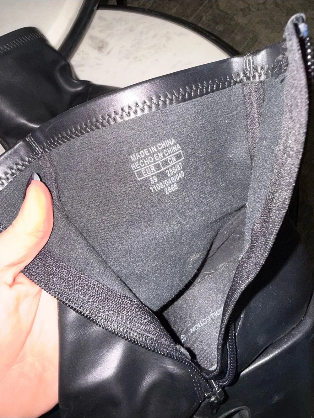 Pull&Bear Black Platform Ankle Boots